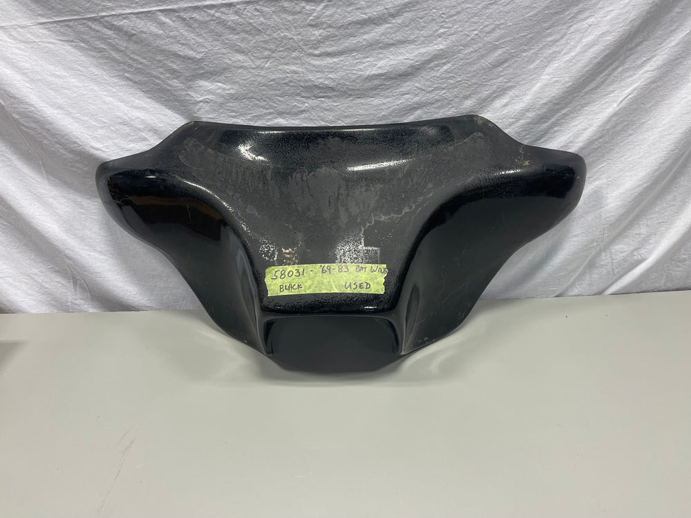 Harley FLH Batwing Outer Fairing Shell 1969-1983 Shovelhead Black USED