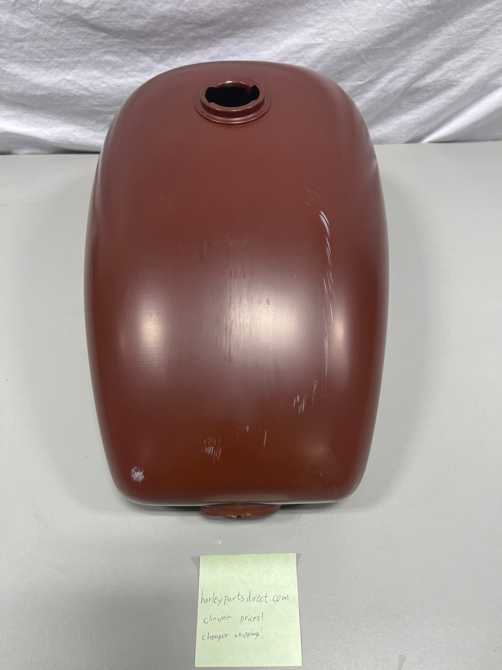 NOS Harley FX Gas Tank Brown Primer 61214-73 AMF Shovelhead Ready to Paint OEM