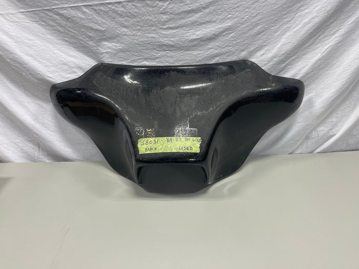 Harley FLH Batwing Outer Fairing Shell 1969-1983 Shovelhead Black USED