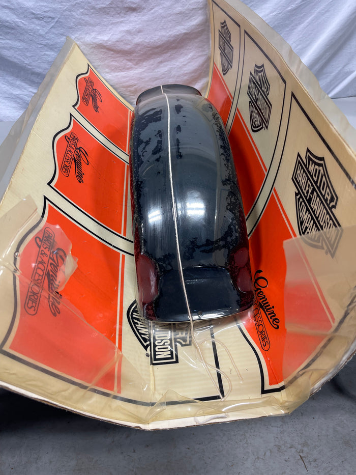 NOS Harley FXST Softail Rear Fender Cherry Red Black 59914-84DH 1984-1985 OEM