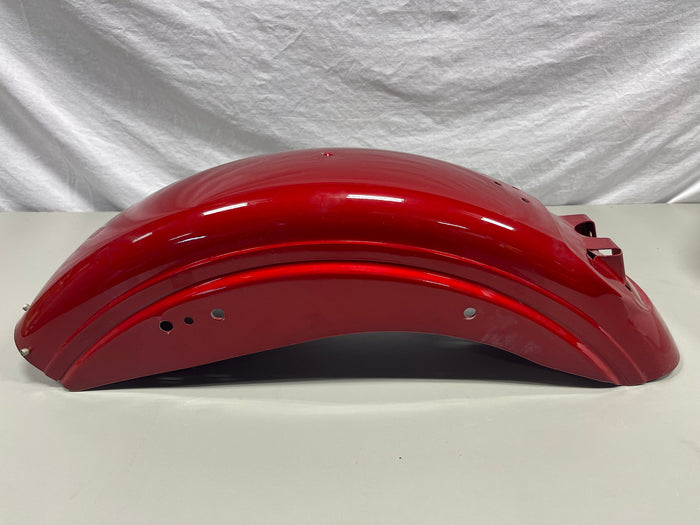 Harley Rear Fender Candy Red Metallic Sportster XL Steel w/ Taillight Pocket Cus