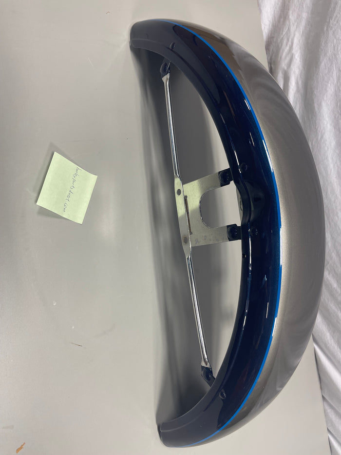 Harley-Davidson FX FL Front Fender 59007-73B Metallic Blue Grey OEM NOS