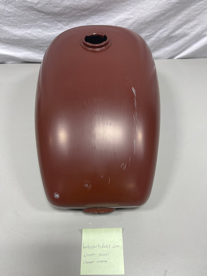 NOS Harley FX Gas Tank Brown Primer 61214-73 AMF Shovelhead Ready to Paint OEM
