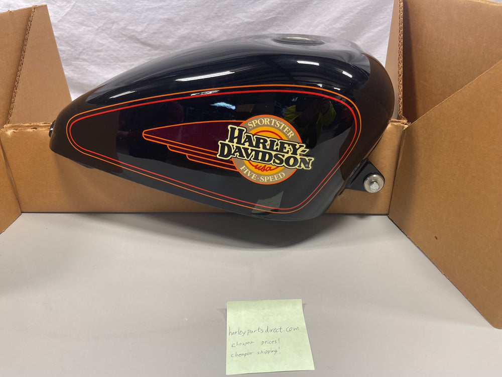 NOS Harley XL 1200 Sportster Gas Tank Vivid Black 61203-94VD Five-Speed OEM