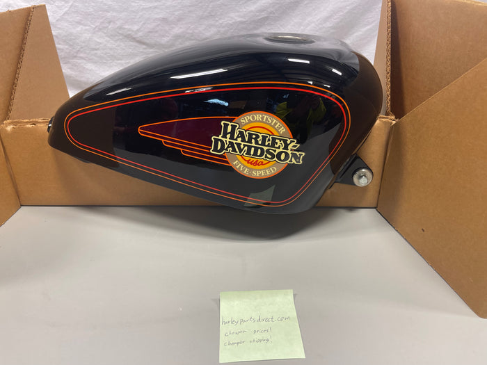 NOS Harley XL 1200 Sportster Gas Tank Vivid Black 61203-94VD Five-Speed OEM